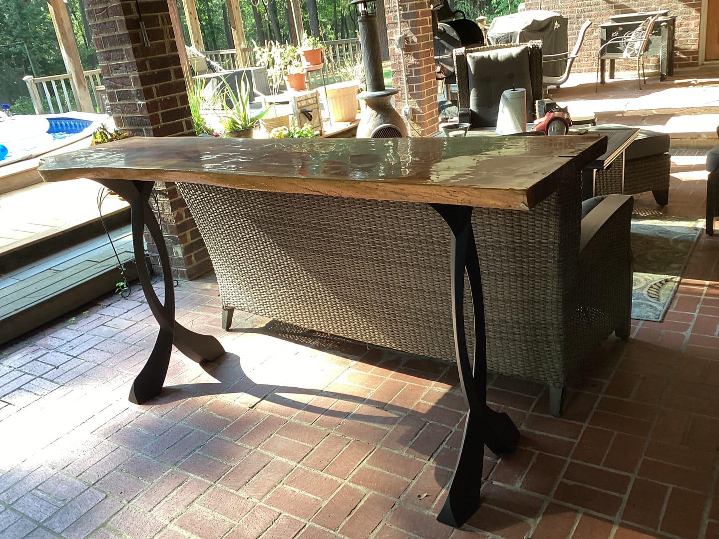 Customer photo review of Bar Table Legs 607 Curva Modern DIY Furniture