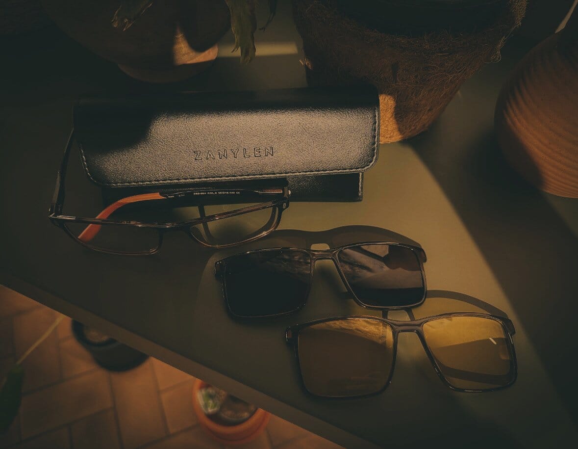 Customer photo review of Colt | Magnetic Sporty Clip-on Eyeglasses Sunglasses | ZanyLen New