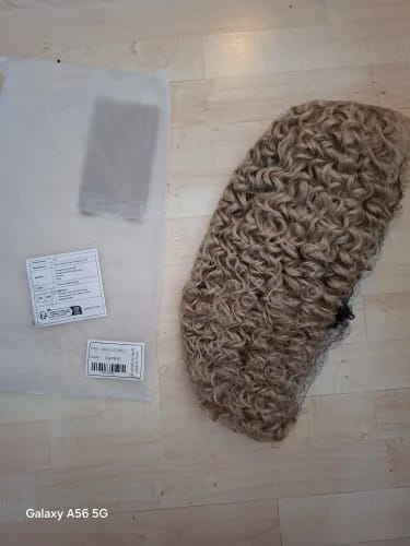 Customer photo review of FREEDOM Synthetic Lace Front Wigs For Women 30 Inch Curly Lace Wig With Baby Hair Omber Brown Blonde Ginger Cosplay Wigs