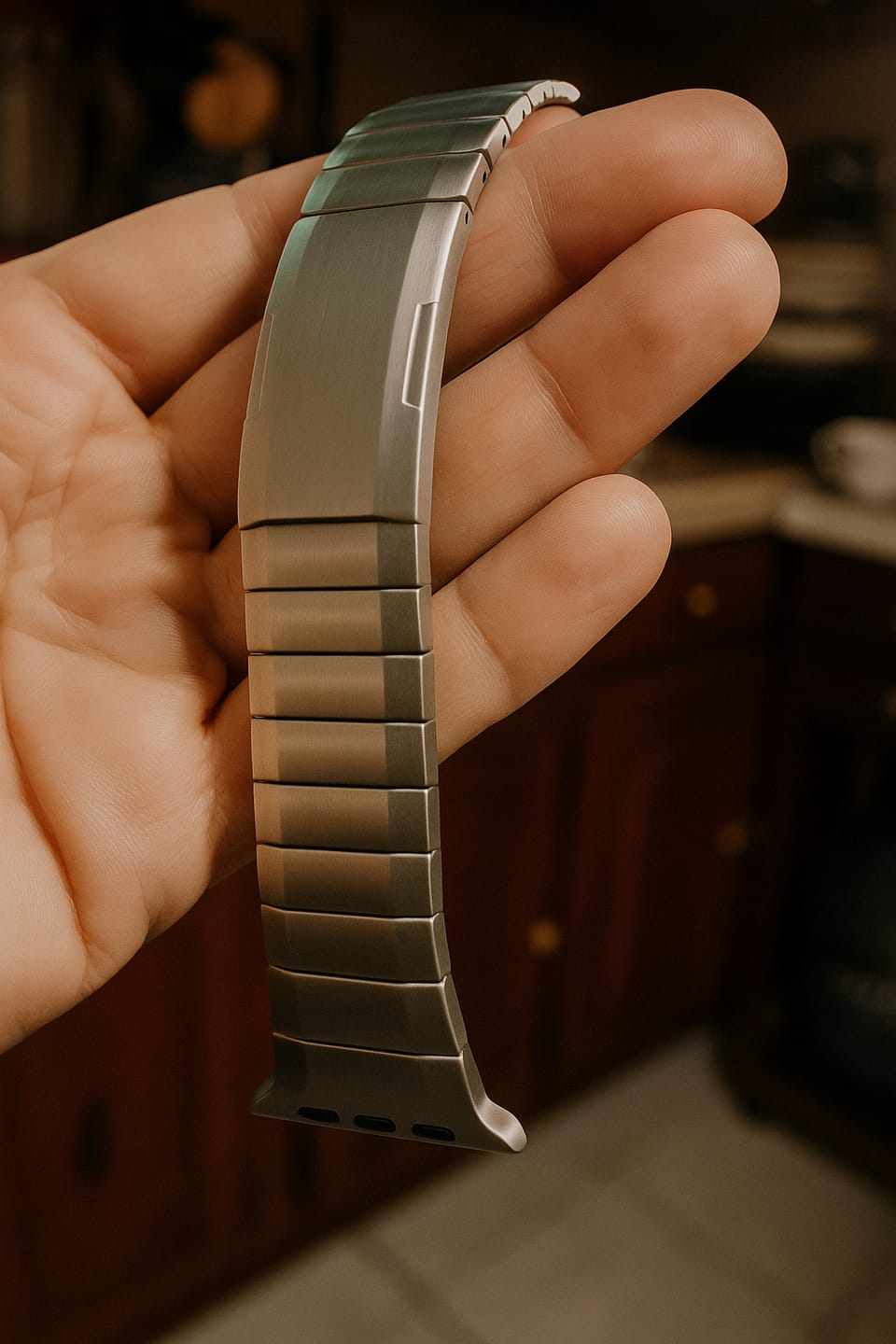 Customer photo review of Sleek Link Strap For Apple Watch