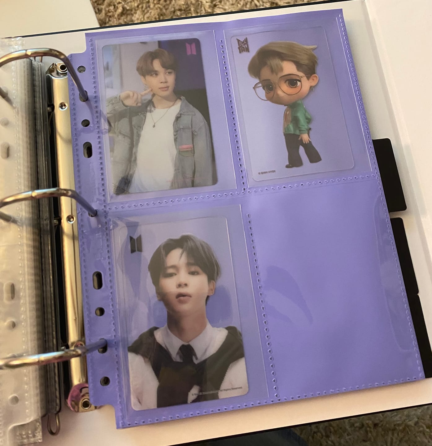 Customer photo review of Custom A5 4-Pocket Pages - Mini Tour - Bunnies Colored