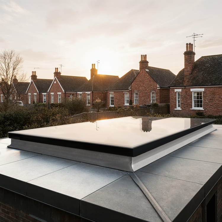 Customer photo review of Frameless Fixed Flat Rooflight 1000×2000mm (internal size)