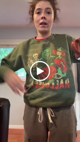 Customer video review of Long Live Halloween Sweatshirt