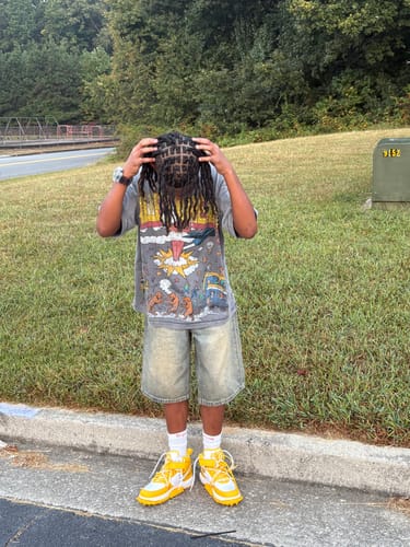 Customer photo review of Vale Forever Chaos Bling Tee Grey