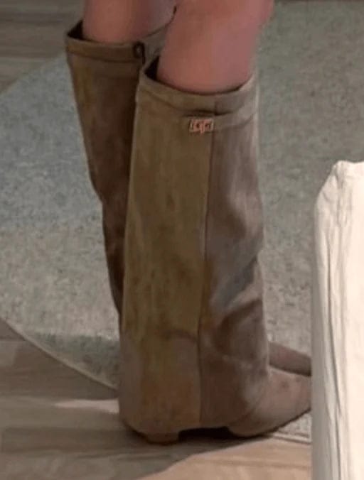 Customer photo review of Rachelle Suede Boots