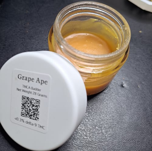 Customer photo review of Grape Ape THCA Badder