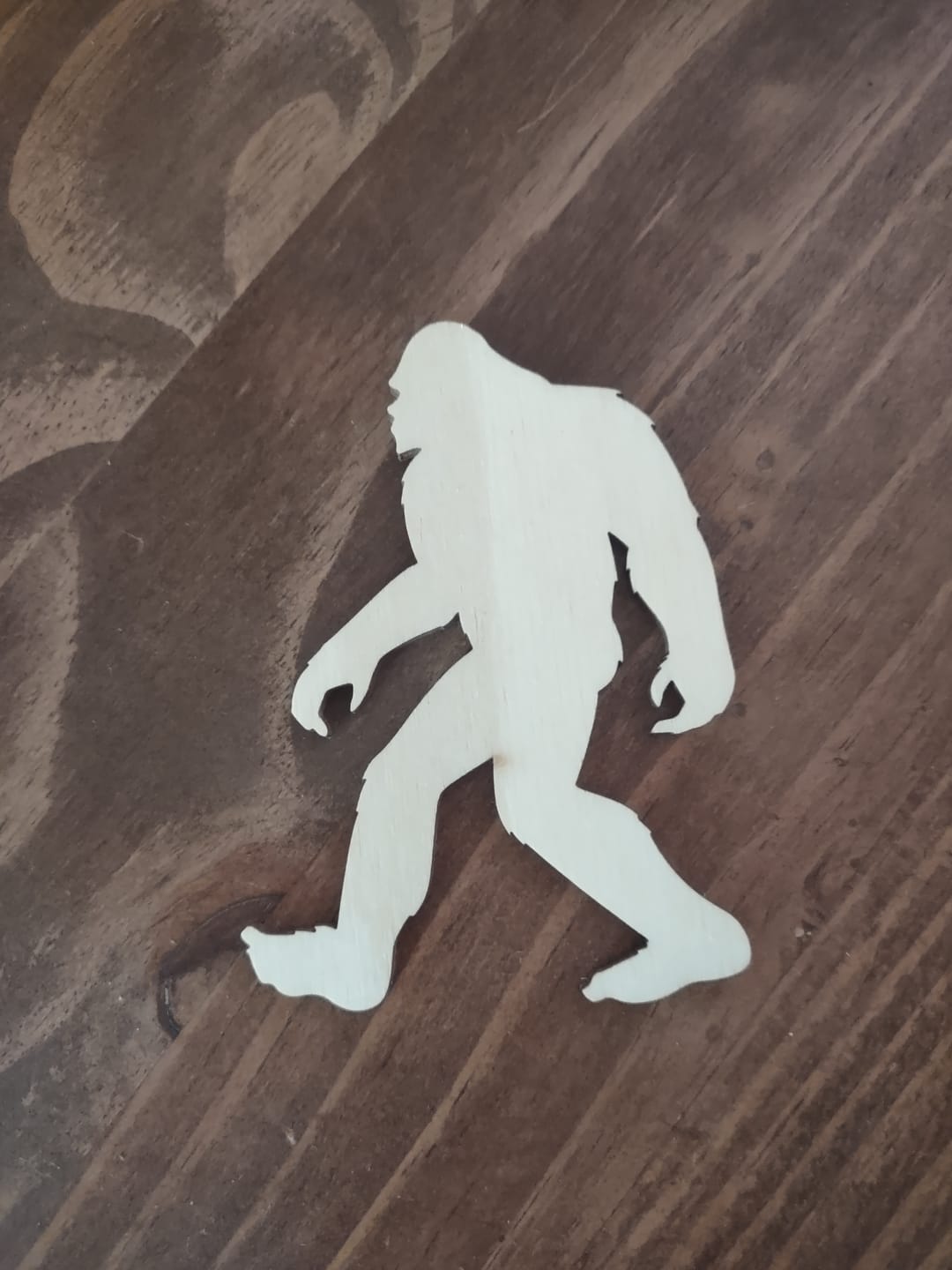 Customer photo review of Unfinished Wood Bigfoot Sasquatch Silhouette - Craft- up to 46" DIY