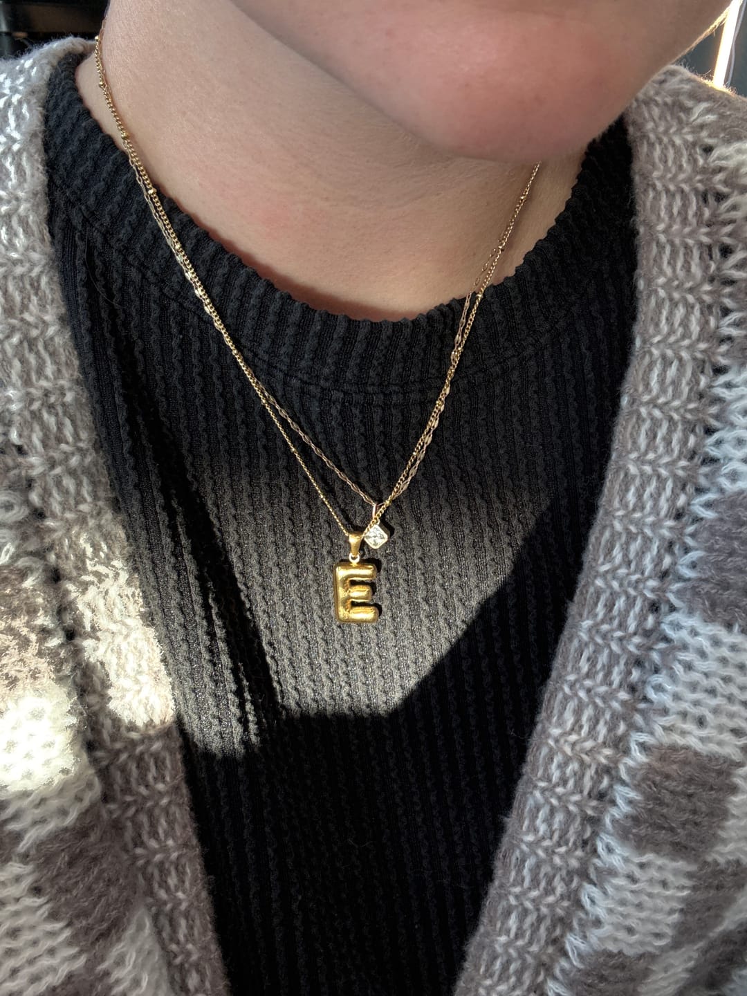 Customer photo review of Alphabet Necklace
