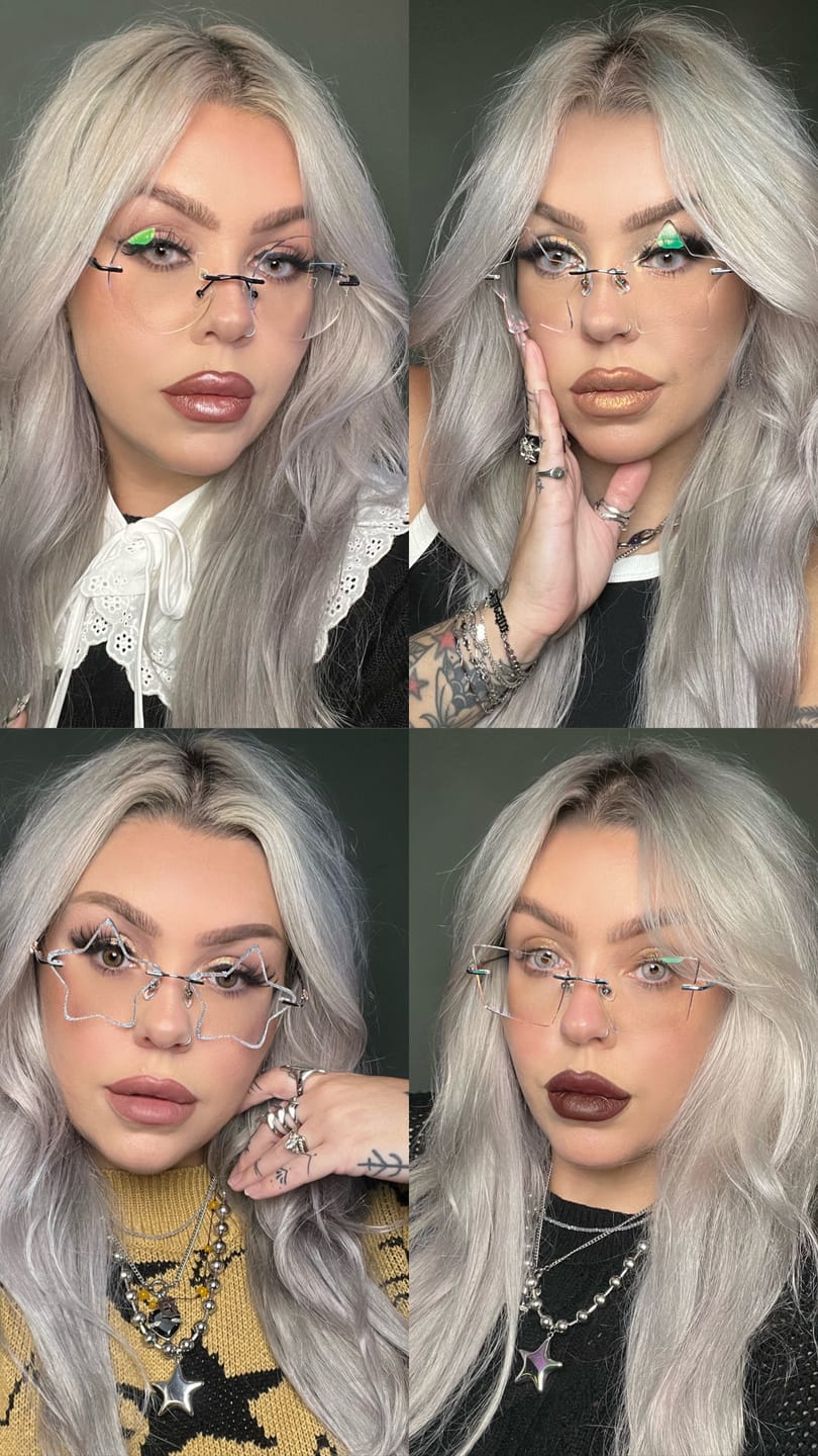 Customer photo review of Fifi Eyeglasses