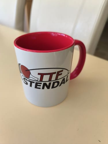 Customer photo review of TassenExpress - Becher Keramik Tasse mit Logo bedruckt 325ml Firmenlogo