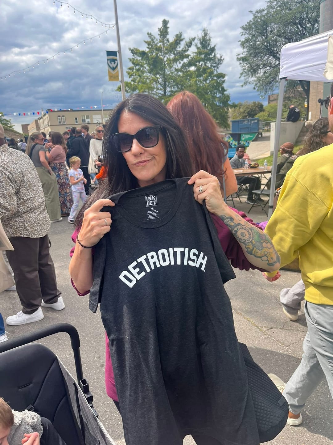 Customer photo review of Ink Detroit - Detroitish Tri Blend T-Shirt - Available in 6 Colors