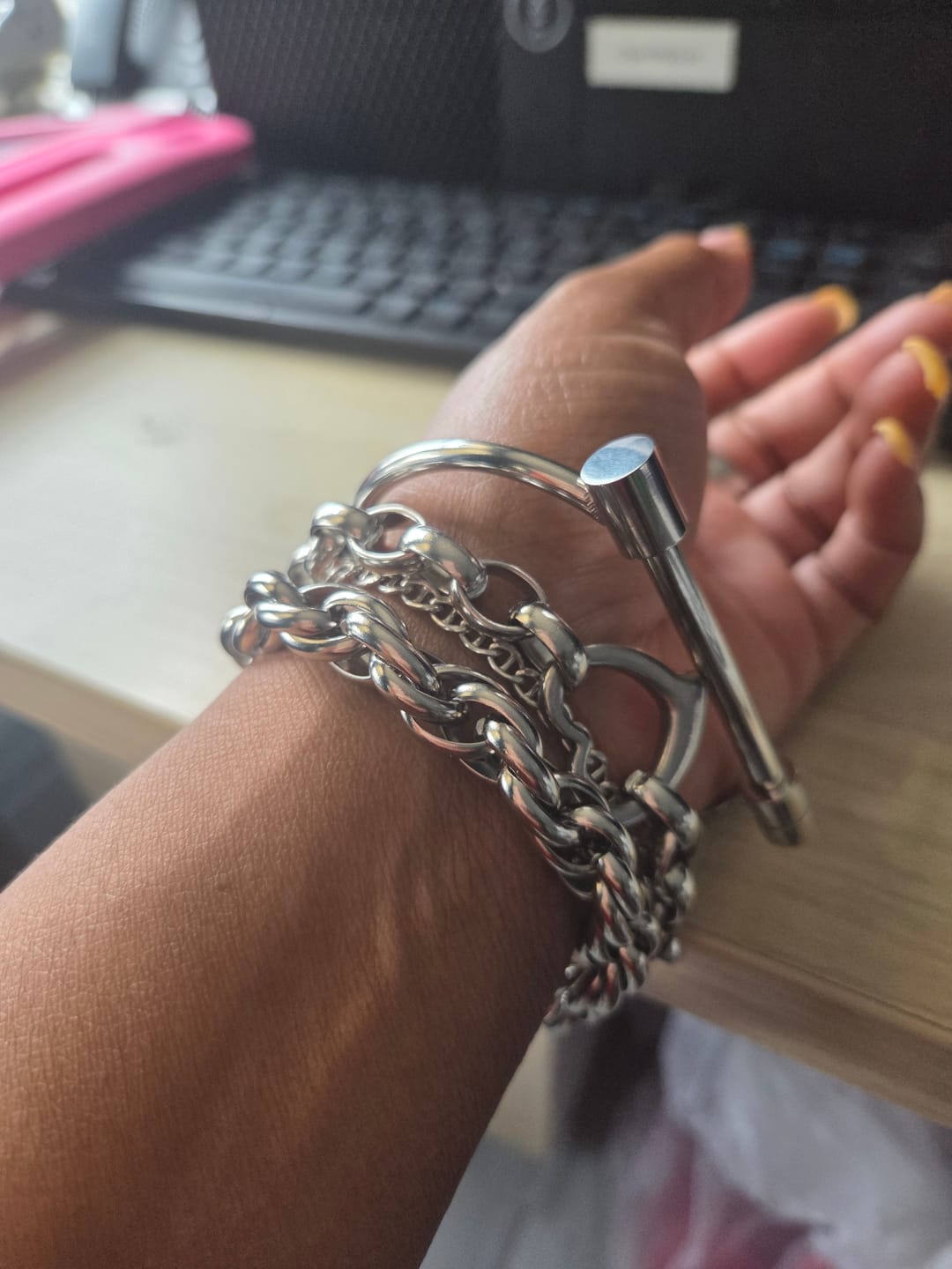Customer photo review of Audra Bracelet Stack