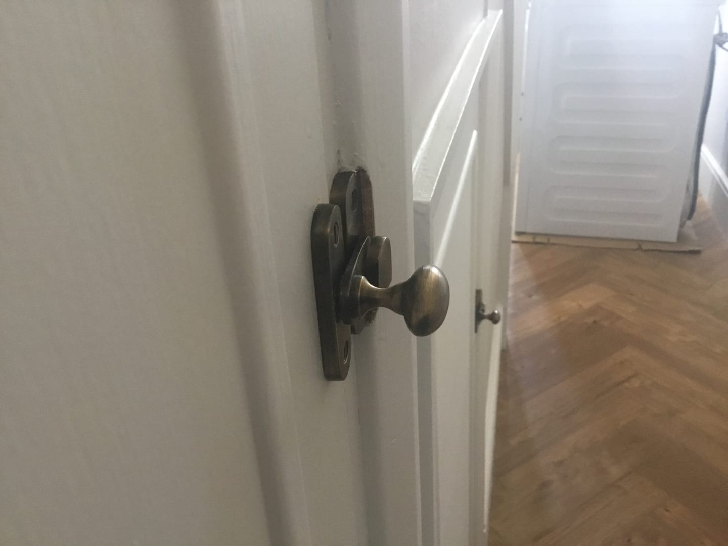 Customer photo review of Shropshire Brass Cupboard Latch | Various Finishes