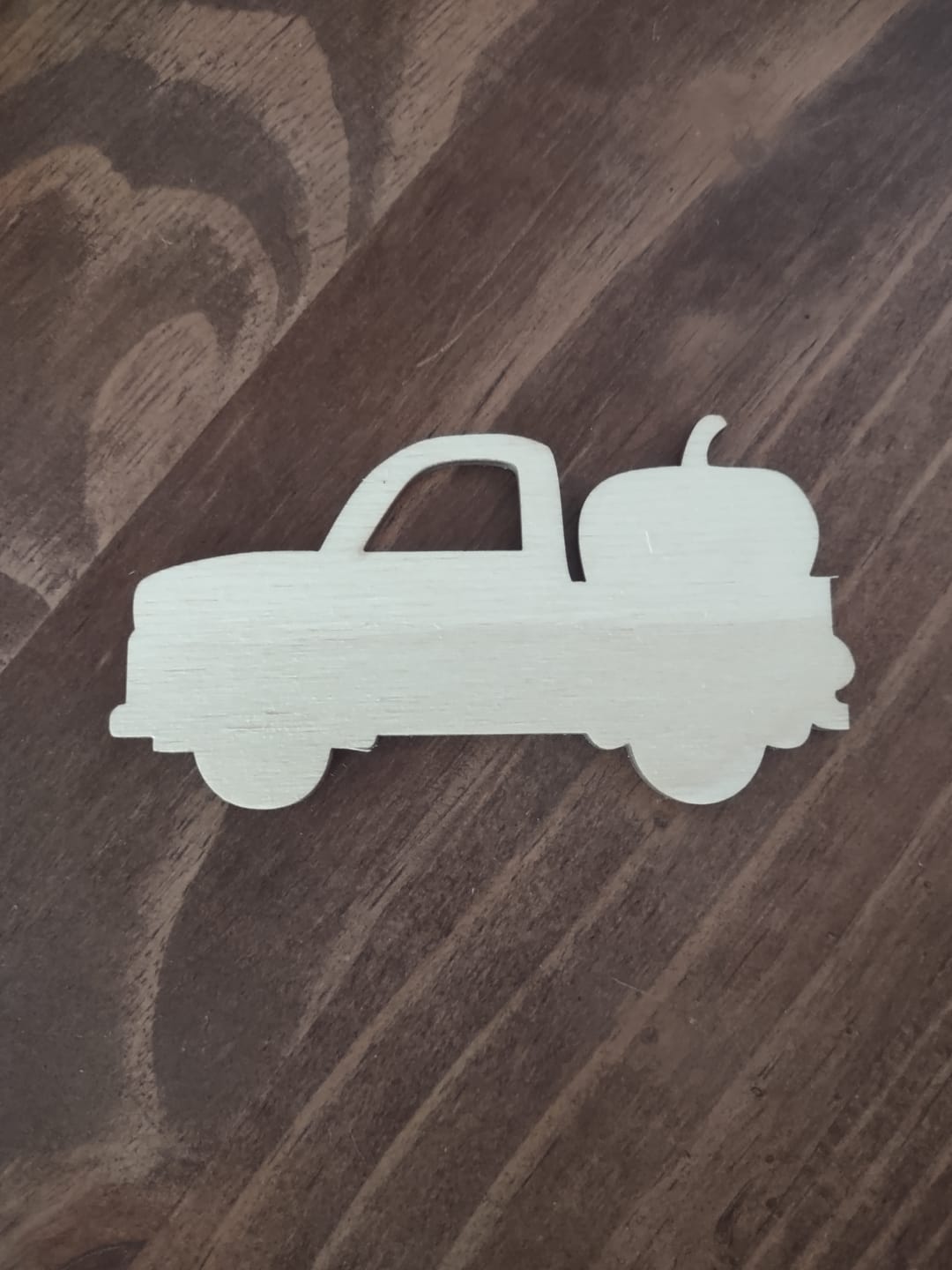 Customer photo review of Unfinished Wood Halloween Tree Car Truck Silhouette - Craft- up to 46" DIY