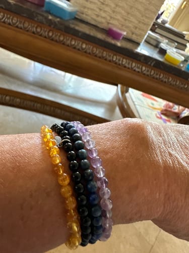 Customer photo review of Black Tourmaline Bracelet Mini