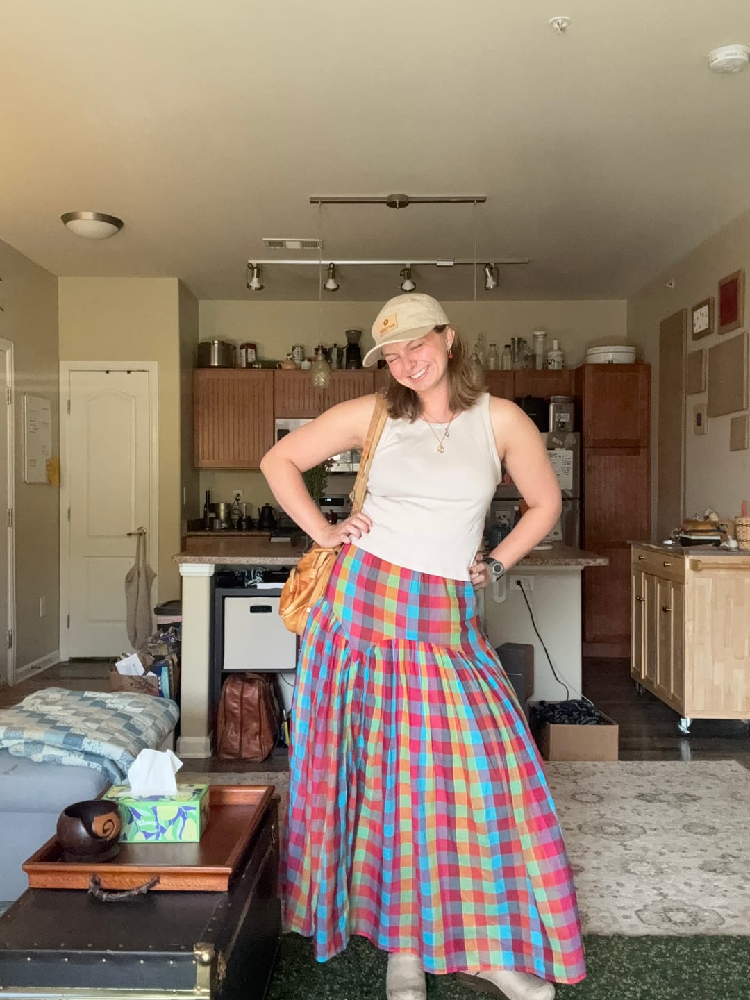 Customer photo review of LEILA SKIRT | CROSSWAY CHEX