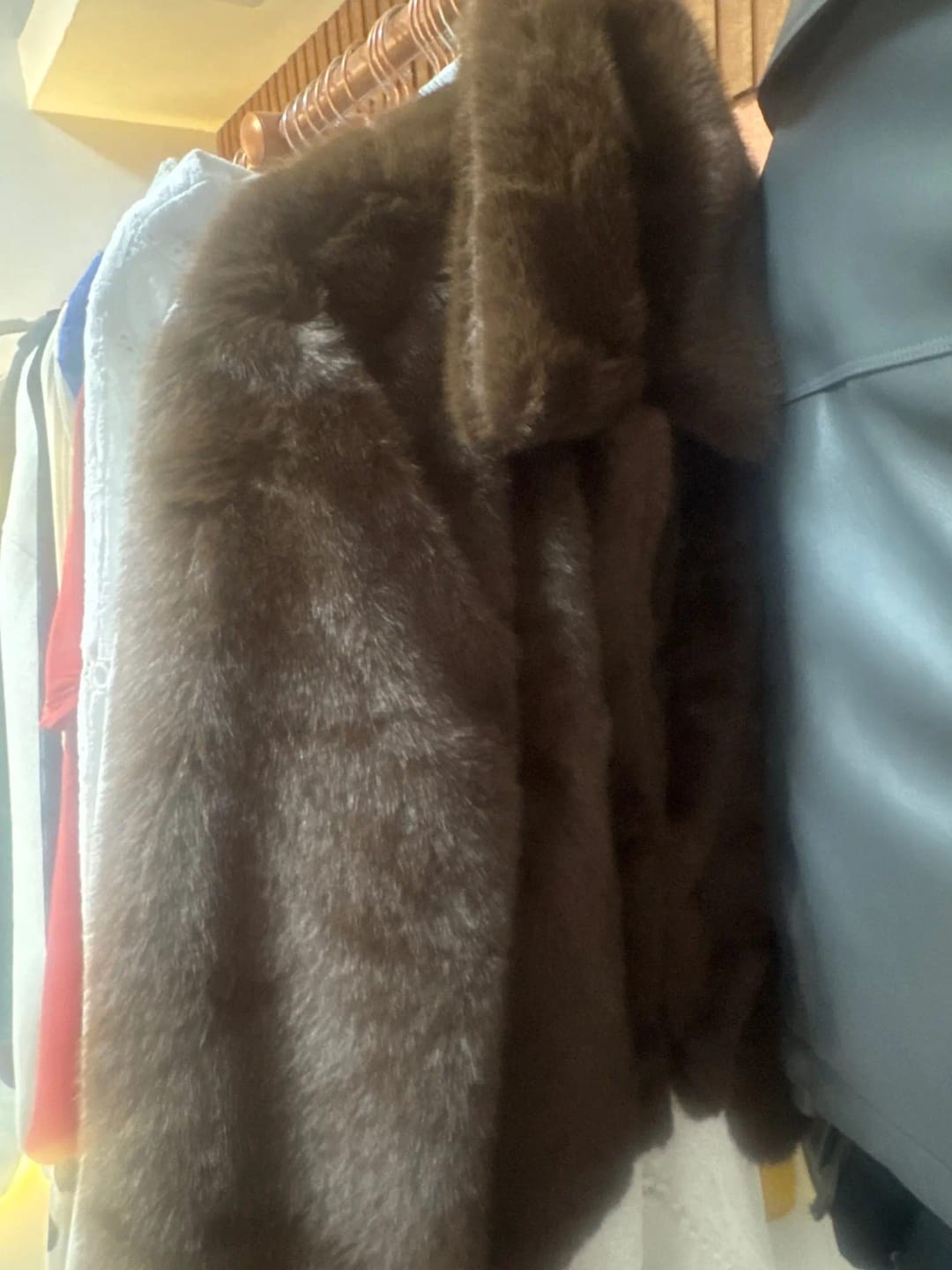 Customer photo review of Charlene - Stylish Brown Long-Sleeved Autumn Winter Jacket with Elegant Button Embellishments
