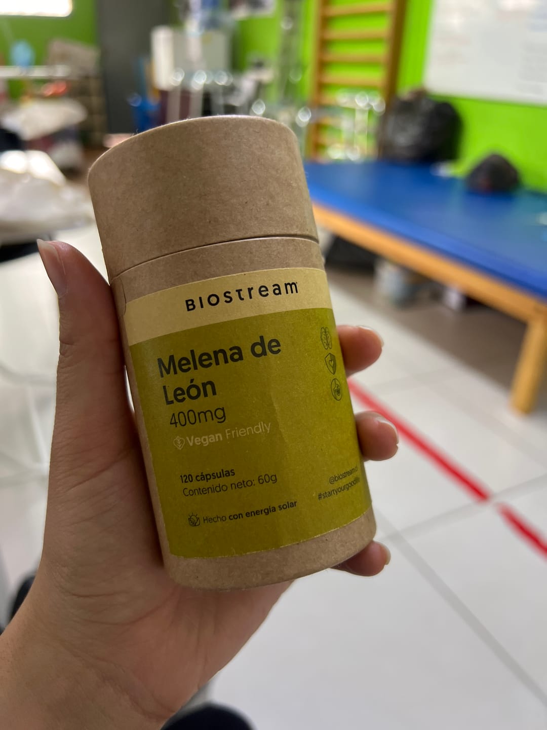 Customer photo review of Hongo Melena de León 400mg 120 Cápsulas Vegano