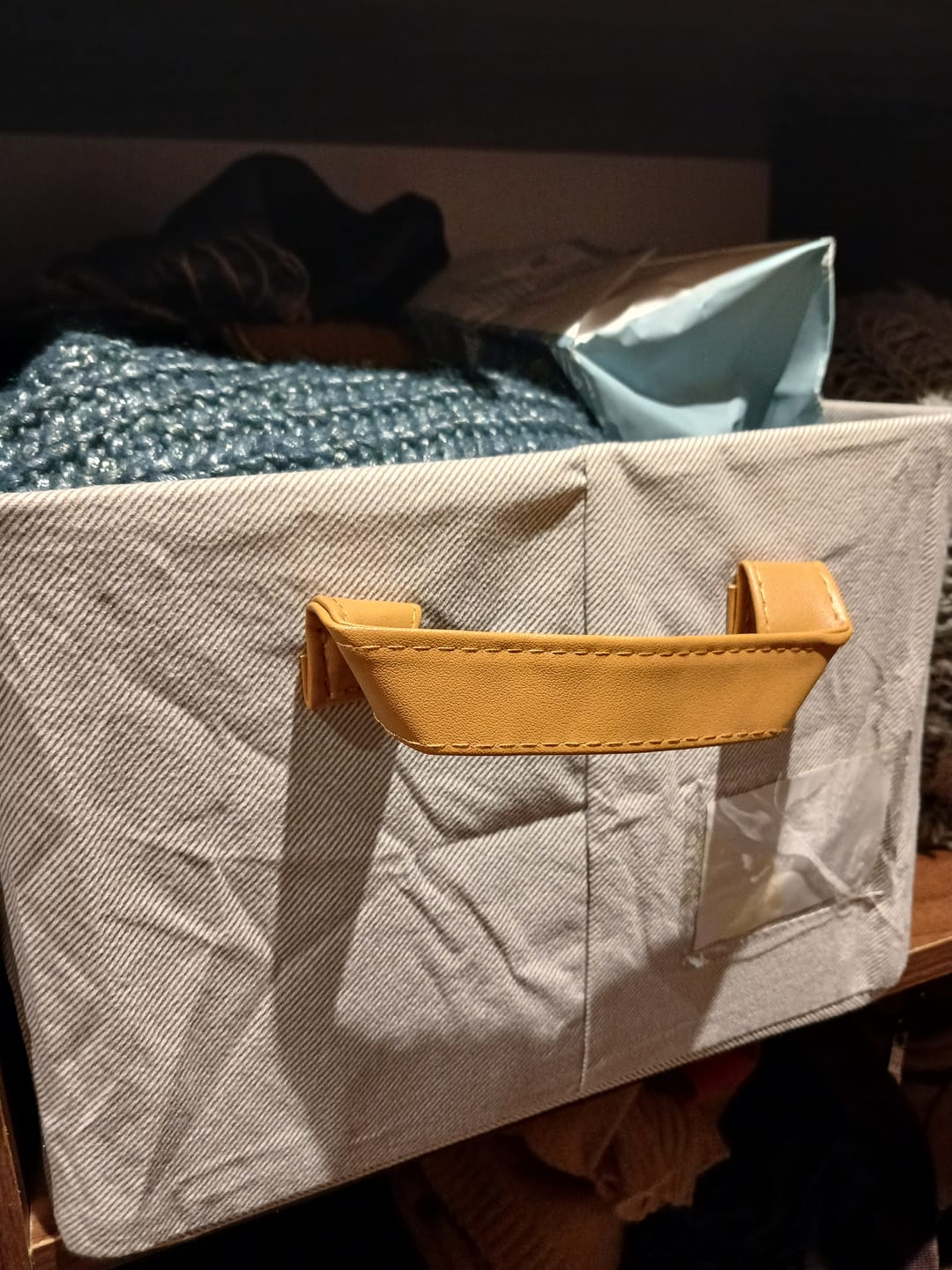 Customer photo review of Pack 3 Bolsas Organizador Ropa Caja Plegable Con Asa Almacenamiento