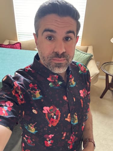 Customer photo review of Disney "Hook, Line & Tinker" – KUNUFLEX Short Sleeve Shirt