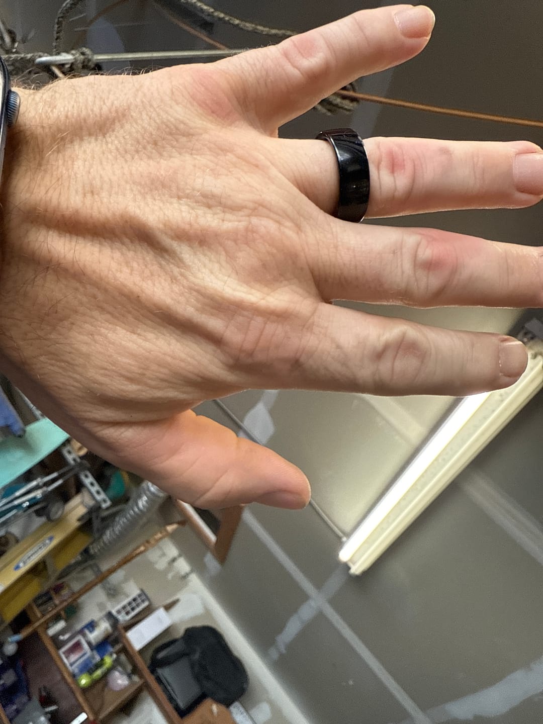 Customer photo review of Fitaos R06 Glucose & ECG Smart Ring - BP Health Tracker