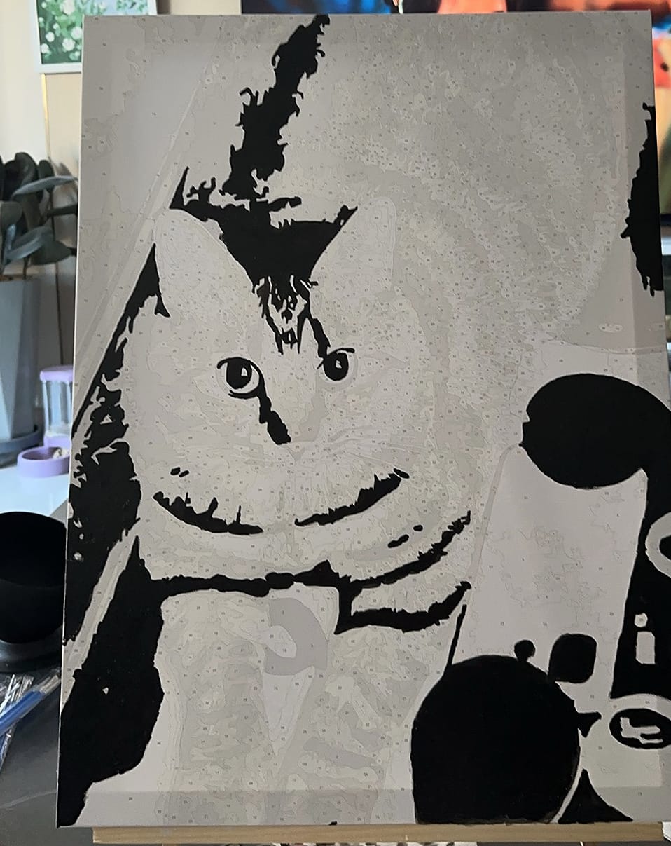 Customer photo review of Custom DIY Pet Painting By Numbers