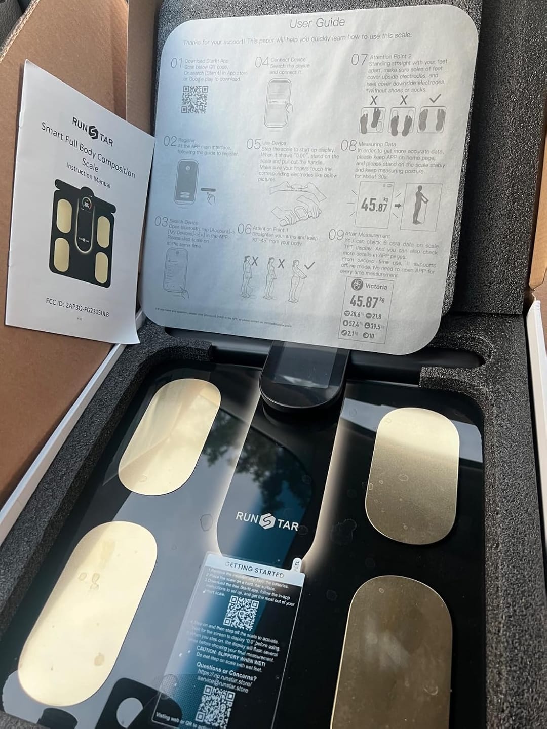Customer photo review of RunStar 8E SmartScan Pro Body Fat Scale