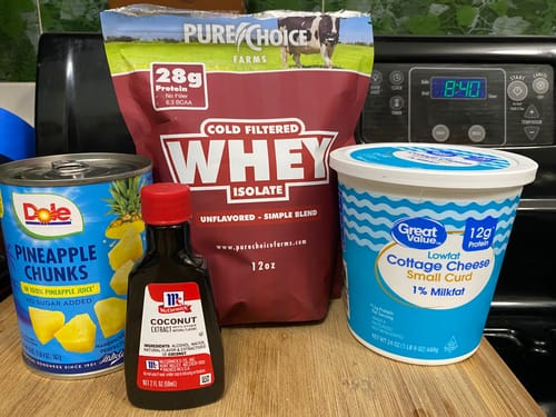 Customer photo review of Whey Protein Isolate Unflavored