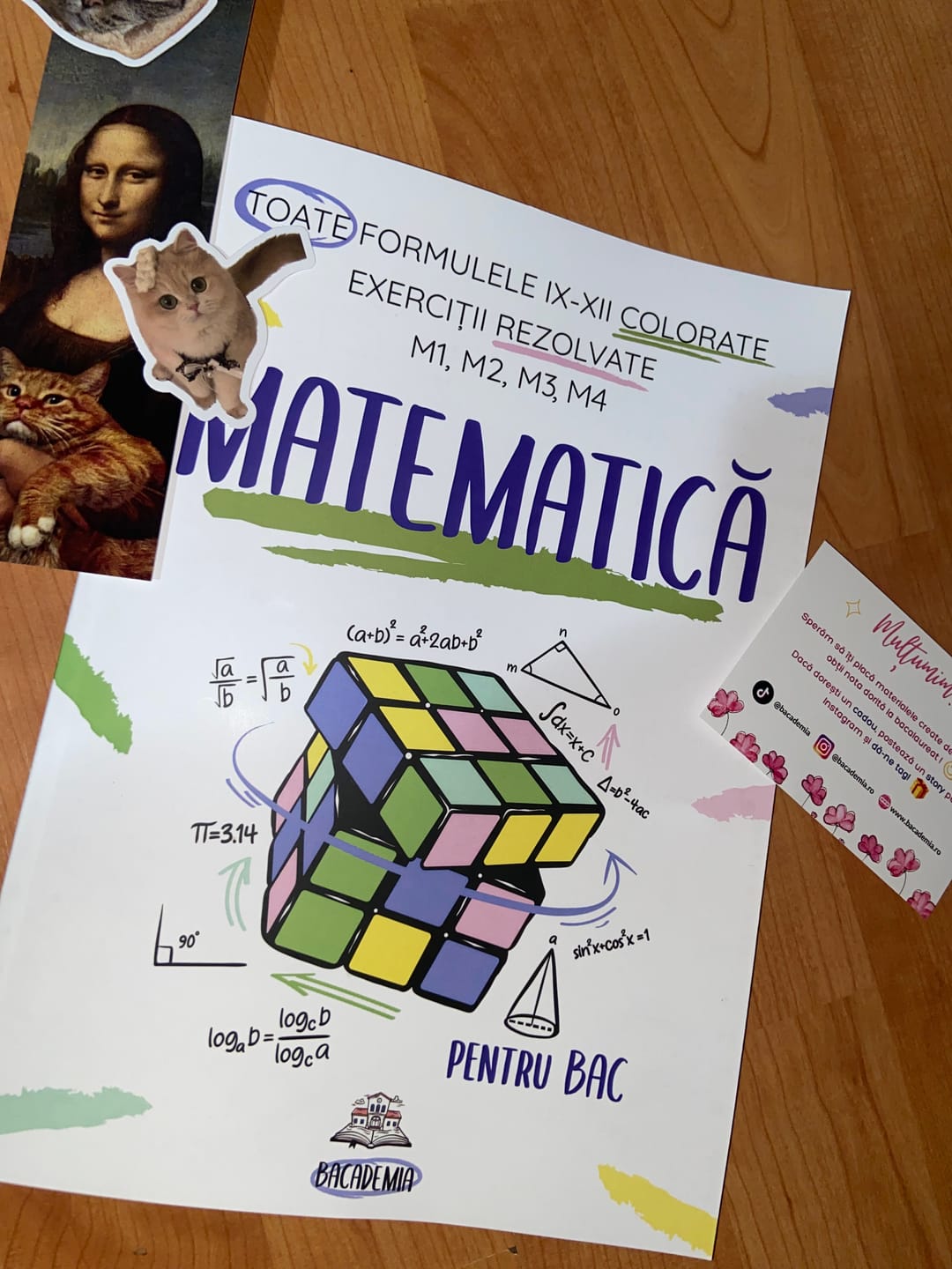 Customer photo review of Carte Matematică Bacalaureat (M1, M2, M3, M4) Bacademia