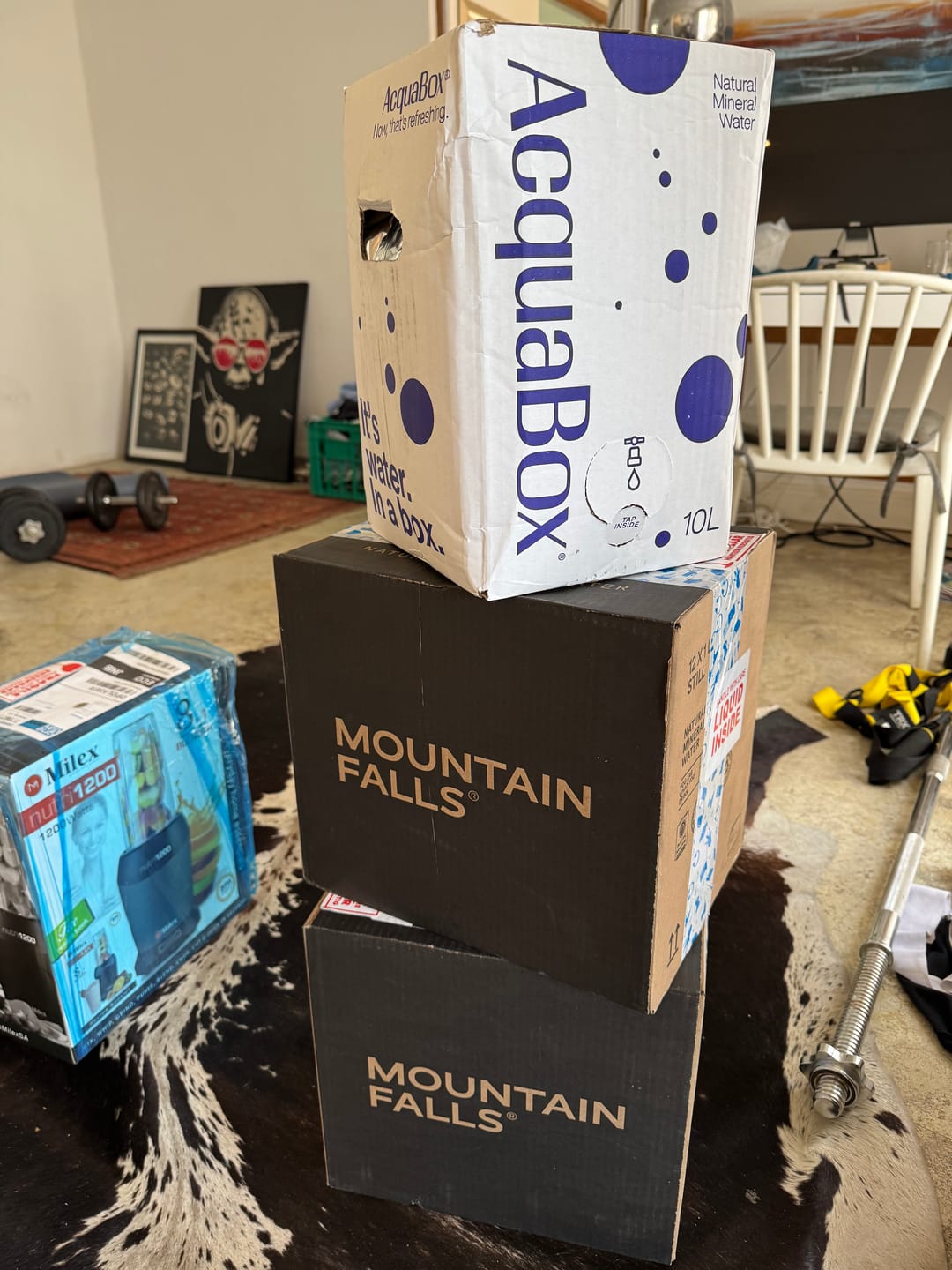 Customer photo review of AcquaBox 10L Mineral Water Bag-in-Box with Tap By Mountain Falls