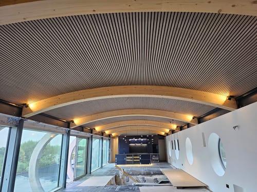 Customer photo review of Wooden Wall Panel | Walnut | Premium 3-sided Wood Veneer