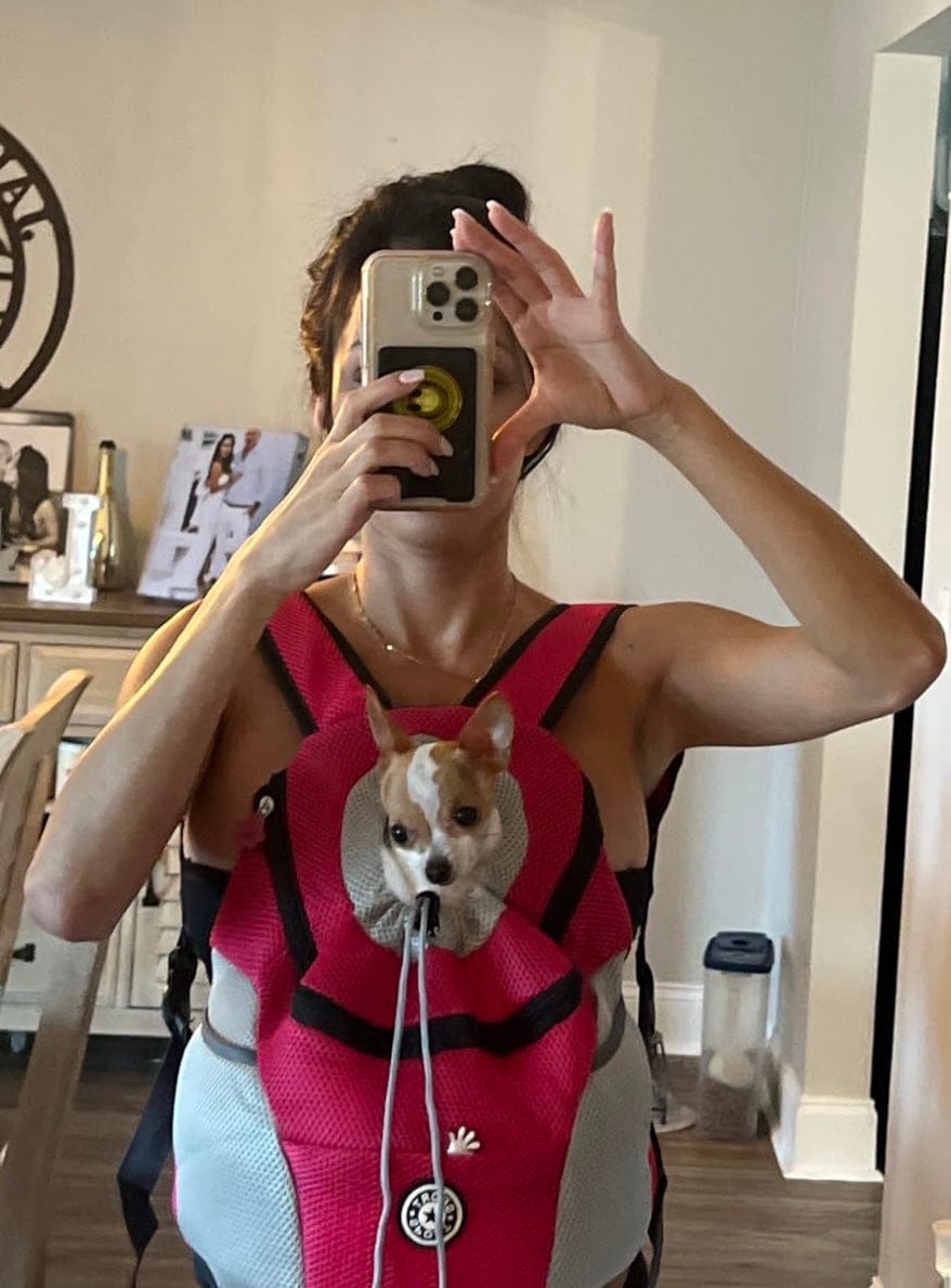 Customer photo review of The Voyager - Dog/Cat Backpack Carrier - For Small/Medium Pets
