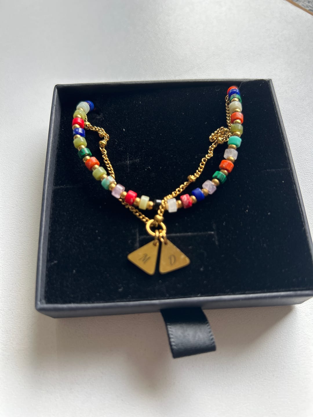 Customer photo review of Necklace: Summer Initials