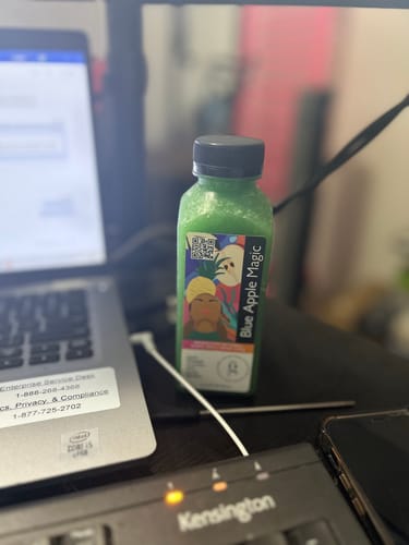 Customer photo review of Vibrance 6-Pack – 6 Cold Pressed Juices to Energize, Hydrate & Glow