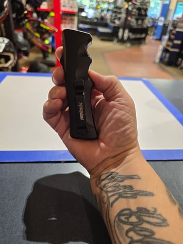 Customer photo review of Black D2 Clip Point Mamba Hendrix OTF