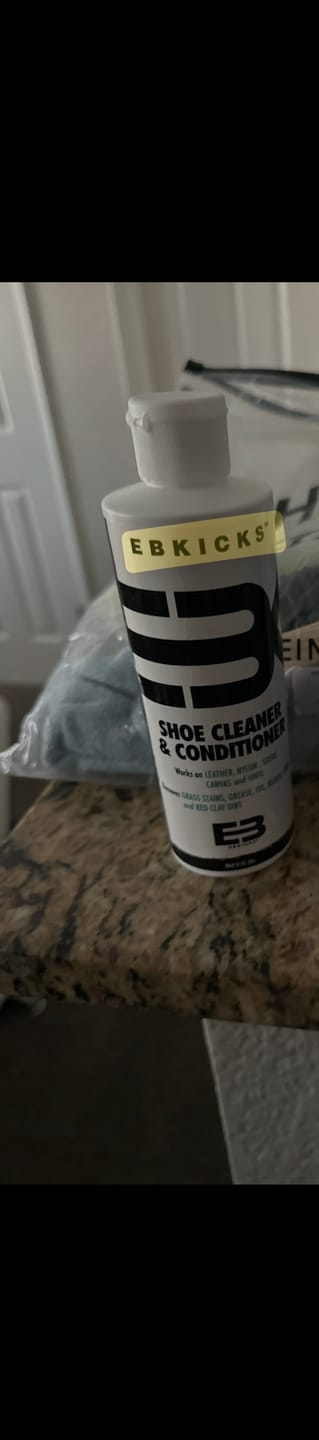 Customer photo review of 16 OZ  Shoe Cleaning Solution