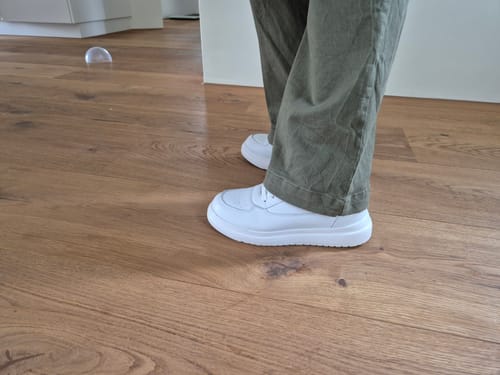 Customer photo review of ELEVATESHOES WHITE CLASSY