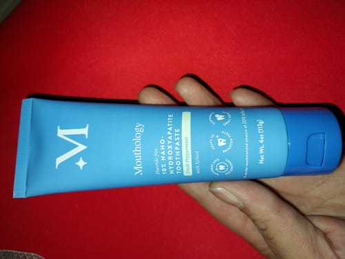 Customer photo review of Mouthology Toothpaste (3 pack)