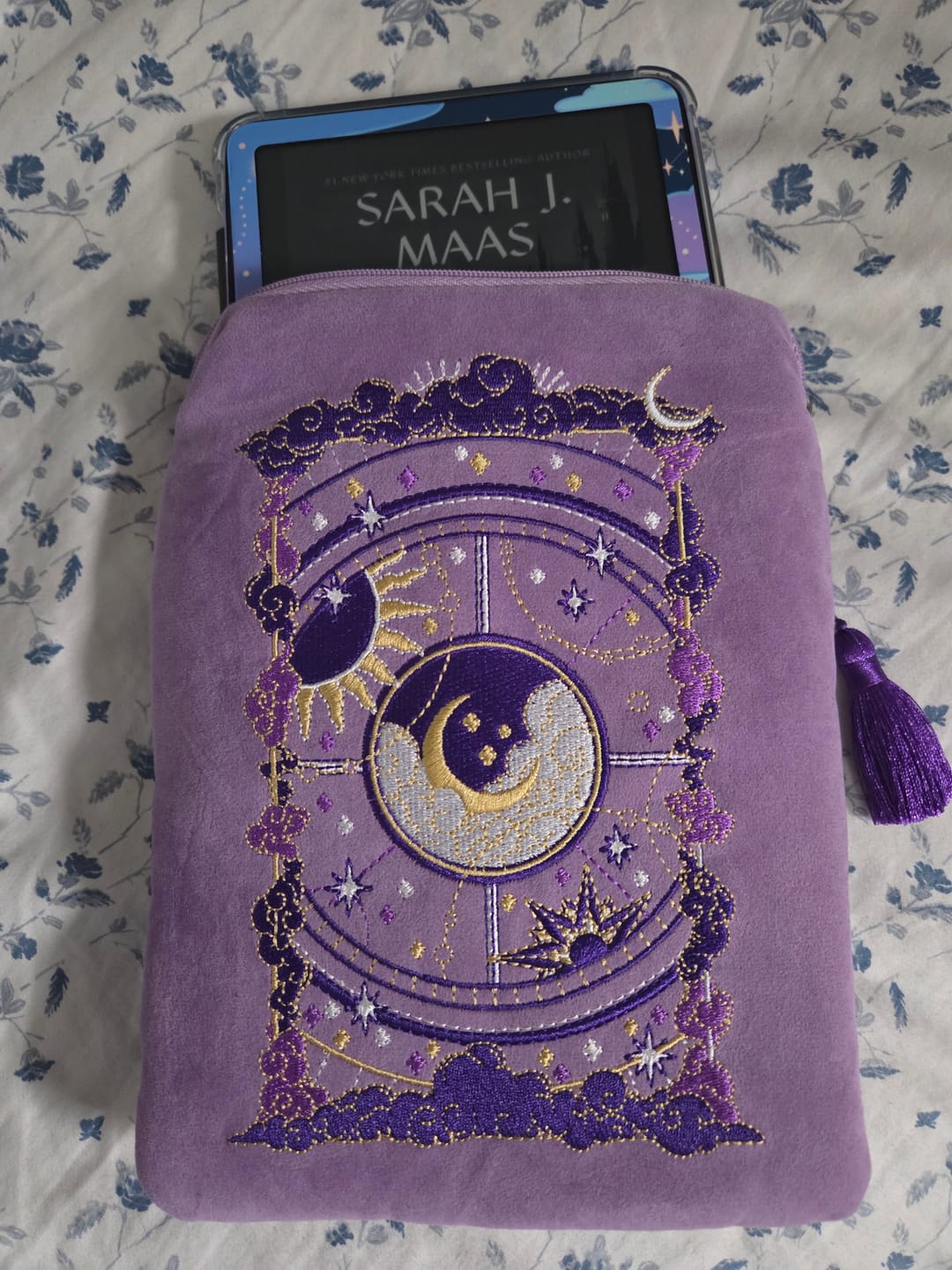 Customer photo review of Otherworldly E-Reader Sleeve - Lilac