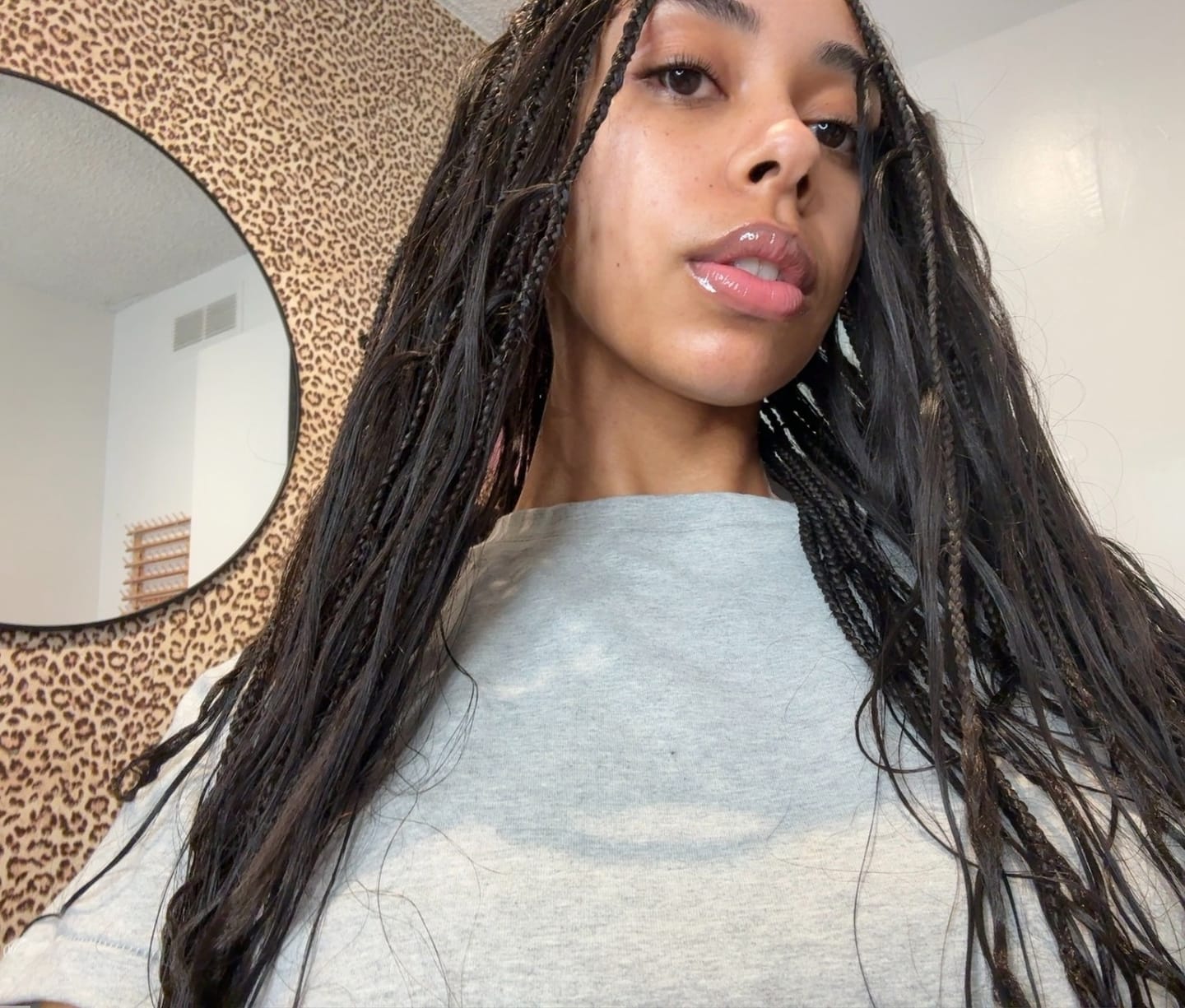 Customer photo review of Silky Straight Bulk Hair Extensions for Braiding