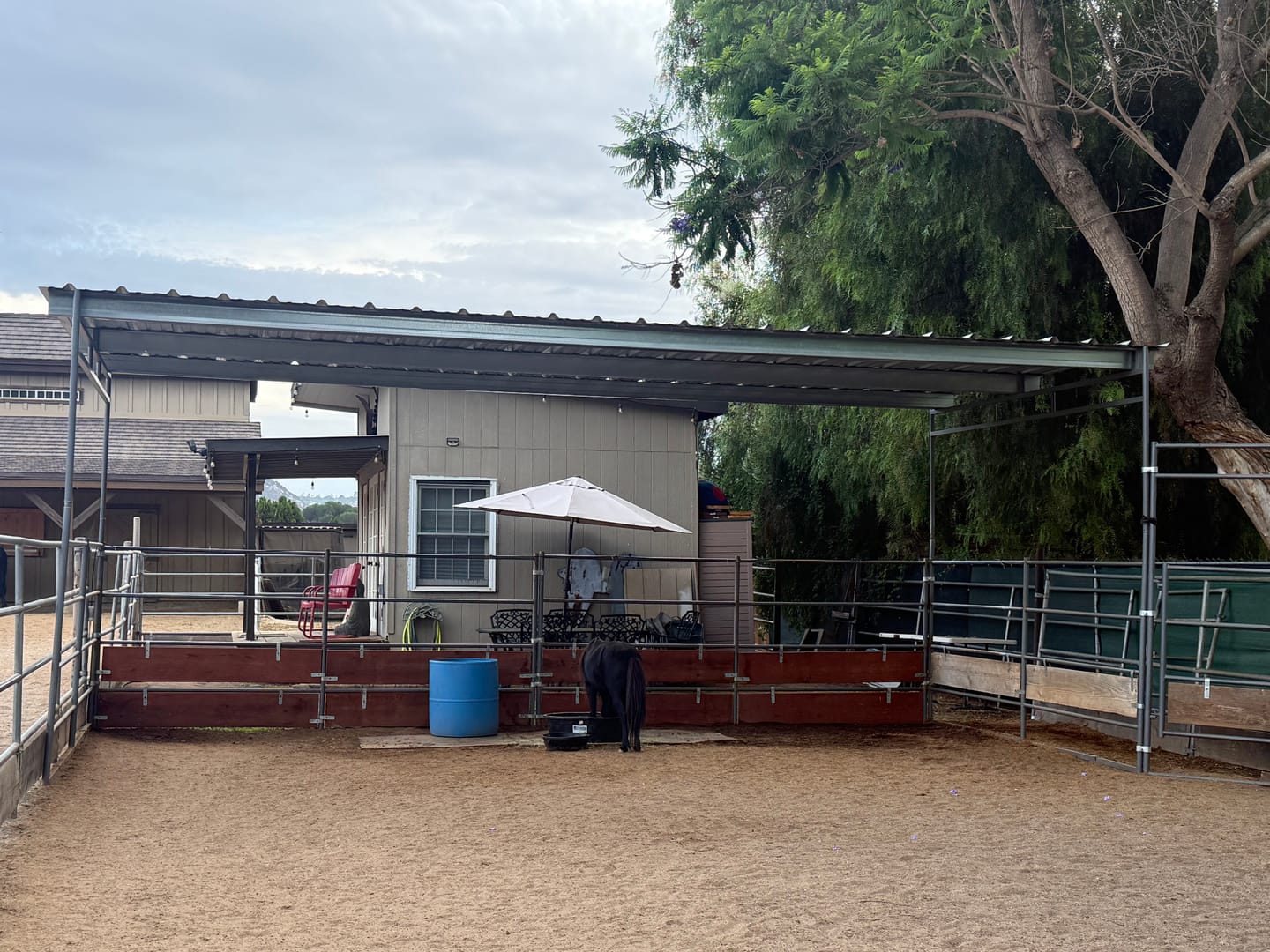 Customer photo review of 12x24 Horse Shelter Shade Cover Kit (4-Rail)