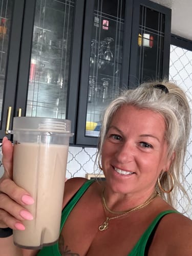 Customer photo review of Chocolate Peanut Butter Whey Protein