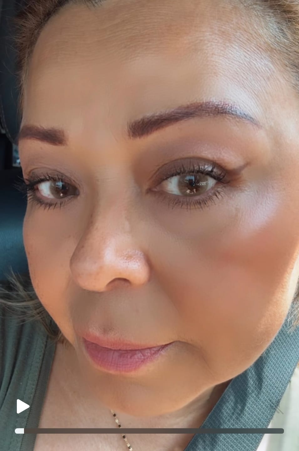 Customer photo review of Elite Sandy Gray Prescription Colored Contact Lenses