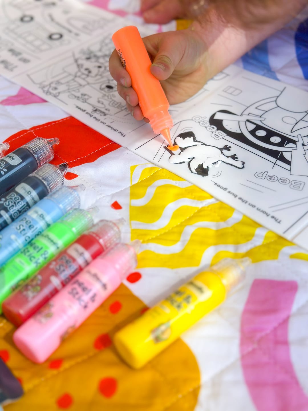 Customer photo review of Peel & Stick Solid Paint - Easy Peel and Stickable Colours
