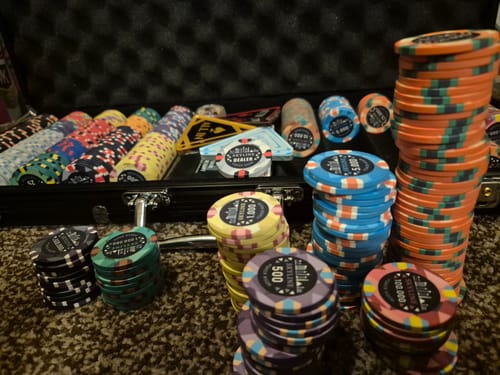 Customer photo review of Poker Set Skyline Cash Game 500