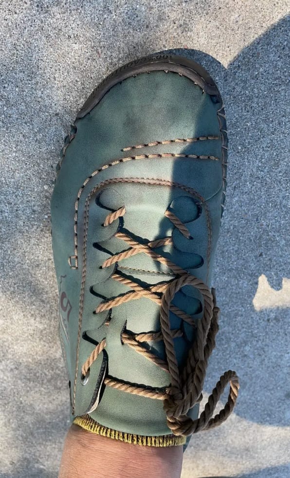 Customer photo review of ComfortStep™ Women's Leather Sneakers – Soft Comfort & Orthopedic Support