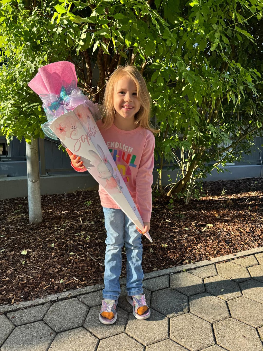 Customer photo review of Personalisierte Schultüte mit Namen - Hase