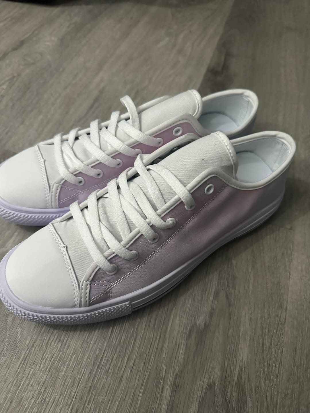 Customer photo review of Design Your Own - White Low Tops