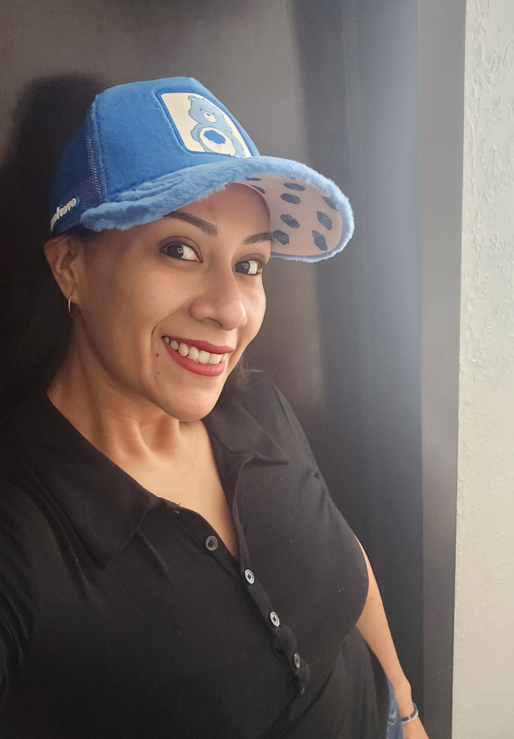 Customer photo review of OVERLORD X Care Bears:  Grumpy Bear Trucker Cap