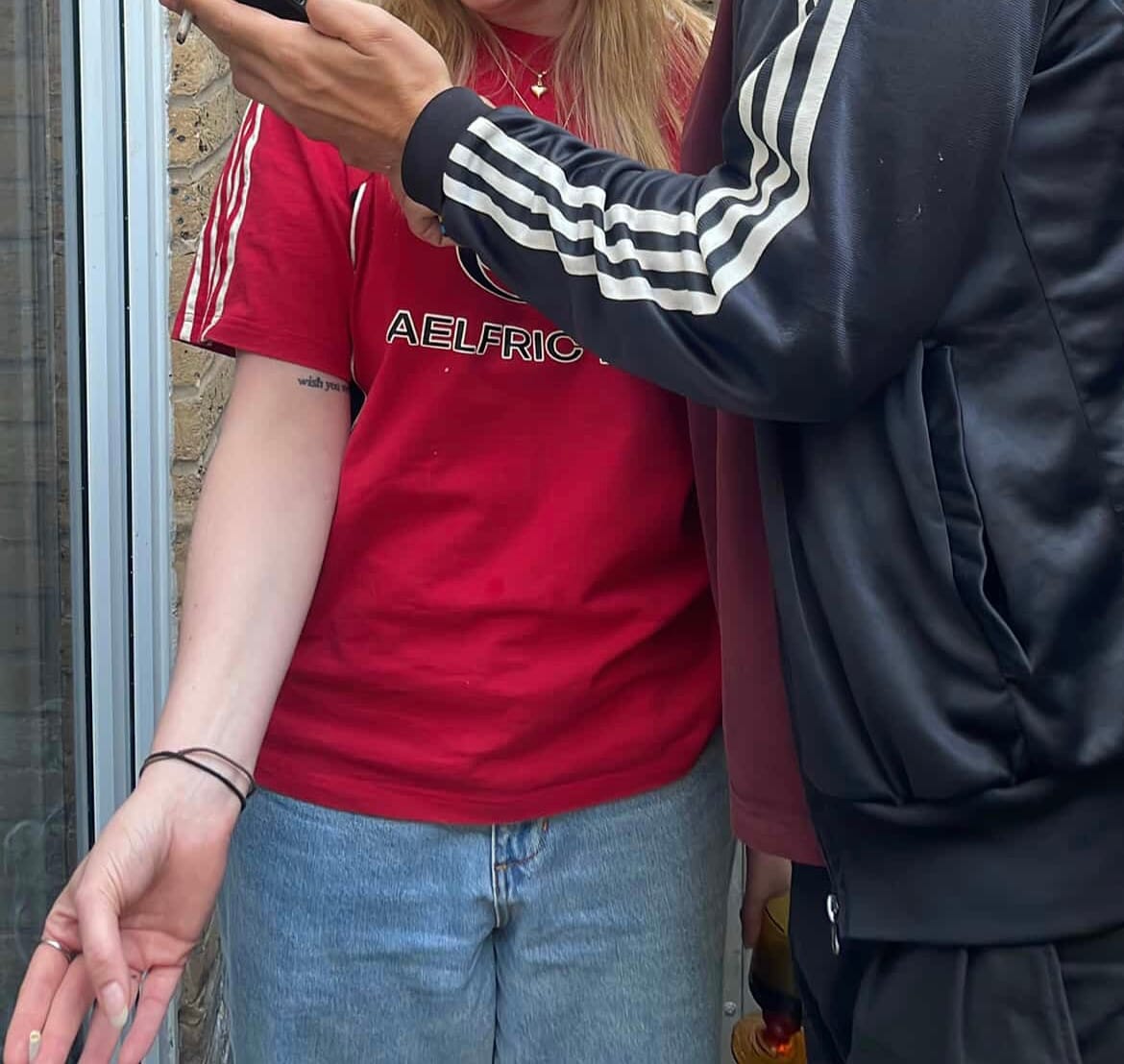 Customer photo review of Aelfric Eden Color Block Speedway Tee